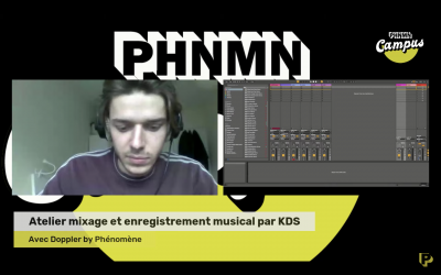 Atelier mixage et enregistrement musical par KDS avec Doppler by Phénomène